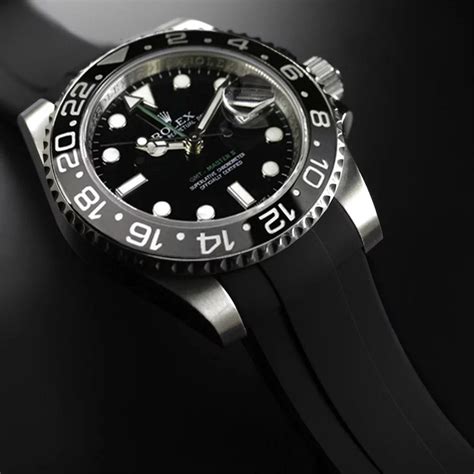 rubber b for rolex gmt|rubber b Rolex straps.